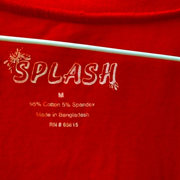 Long high low Sleeves Sweater Red Gardian red Vneck Sweaterwith wings Sized:M - Picture 3 of 4